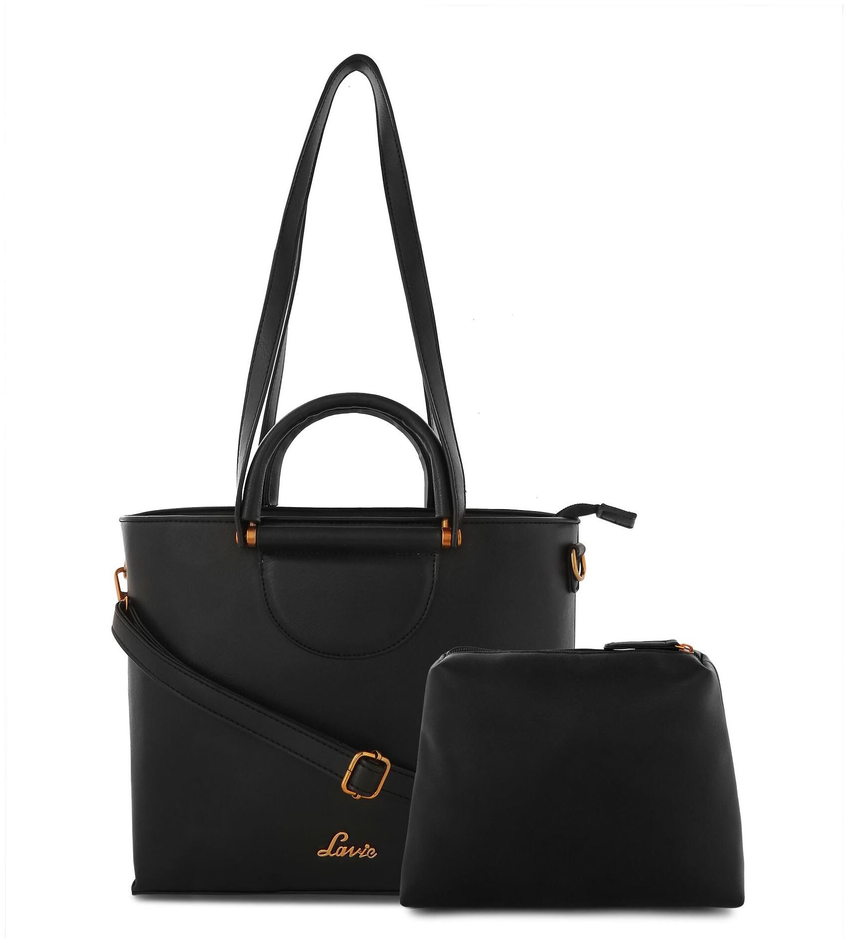 

LAVIE Black Synthetic Satchel