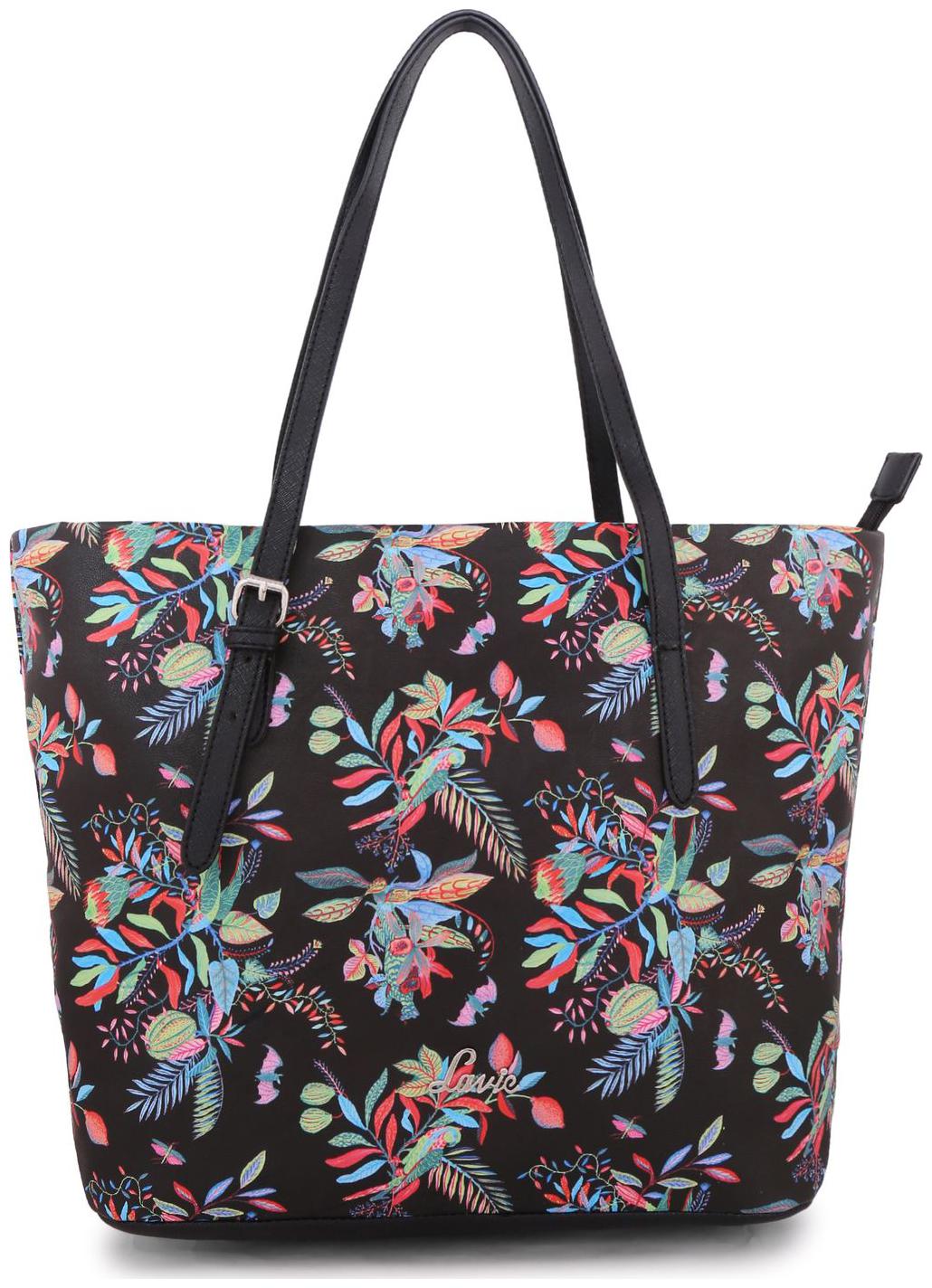 

LAVIE Black PU Handheld Bag