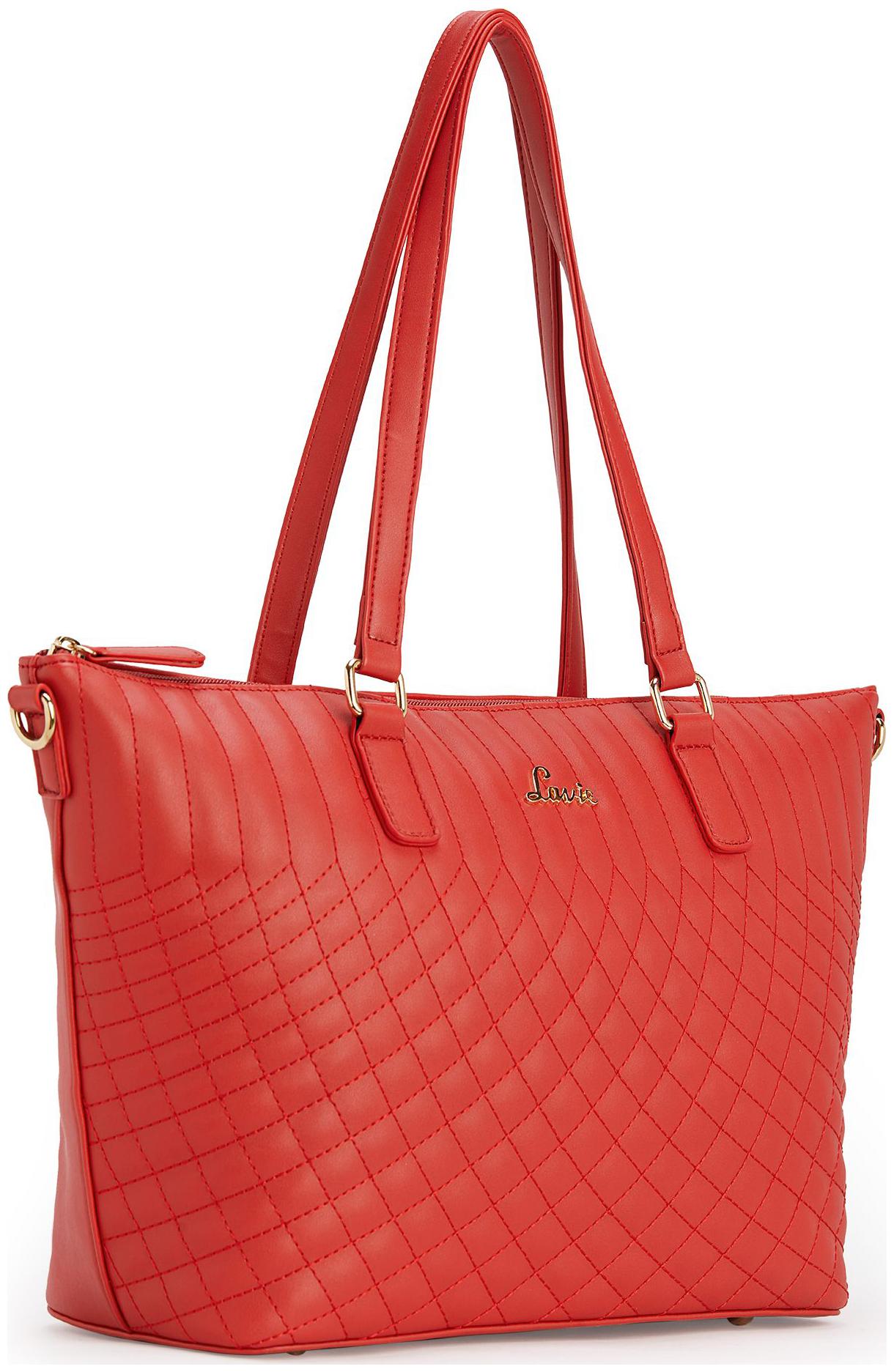 

LAVIE Red Synthetic Shoulder Bag