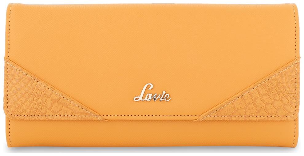 

LAVIE Women Yellow Leather Wallet