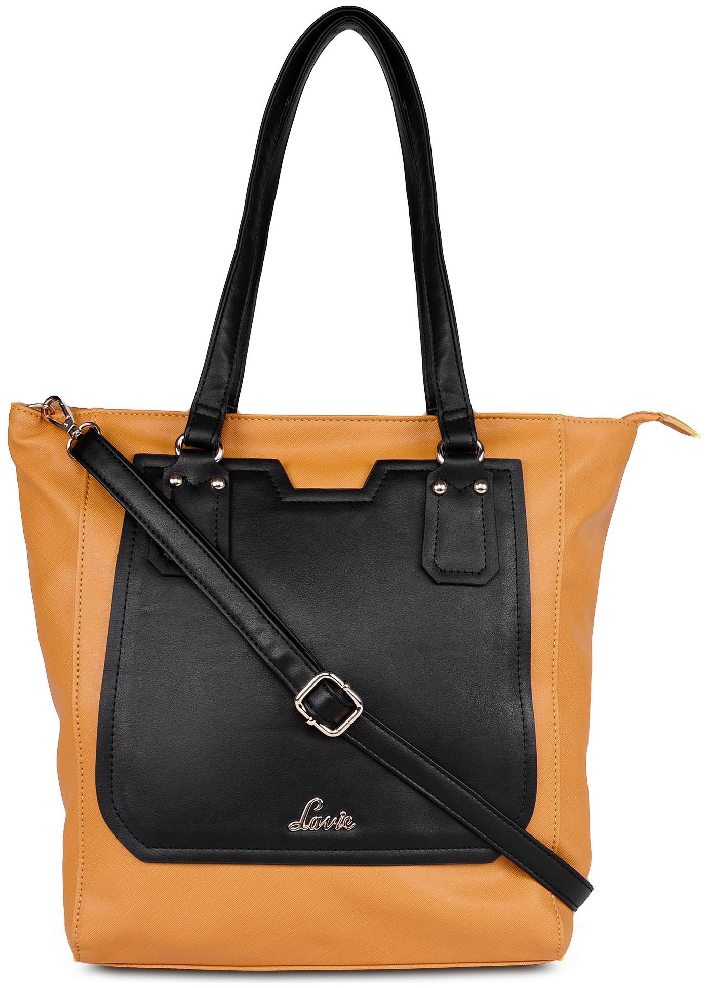 

LAVIE Yellow PU Handheld Bag