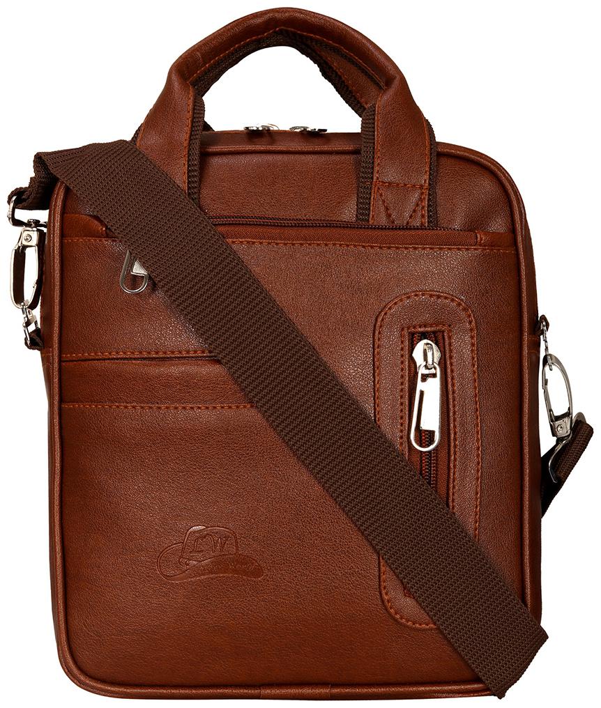 

Leather World Multipurpose Sling Messenger Cross Body Bag For Men Women