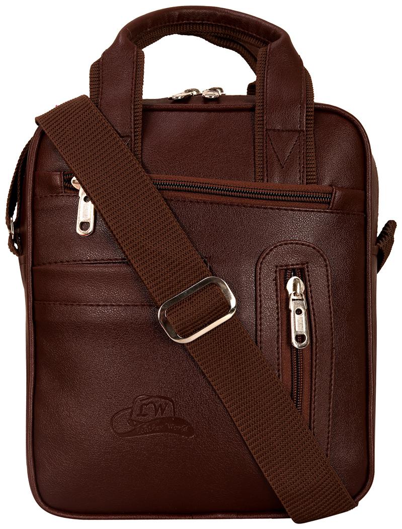 

Leather World Multipurpose Sling Messenger Cross Body Bag For Men Women