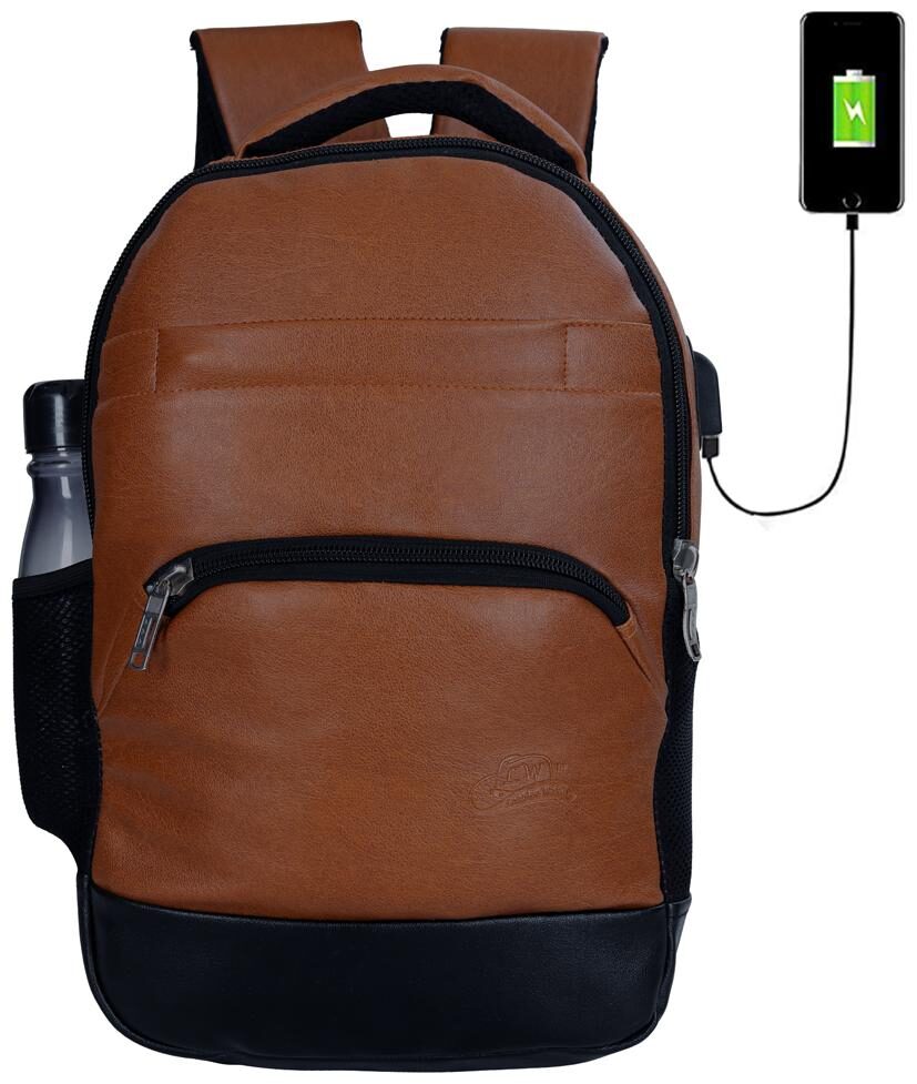 

Leather World Waterproof Laptop Backpack