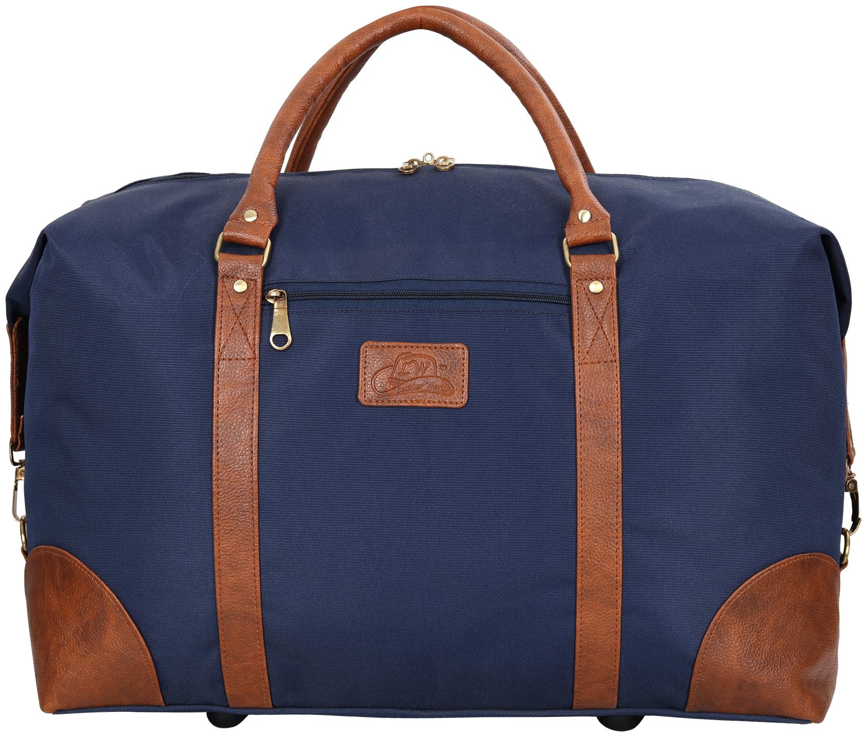 

Leather World Canvas Men Gym bag - Blue
