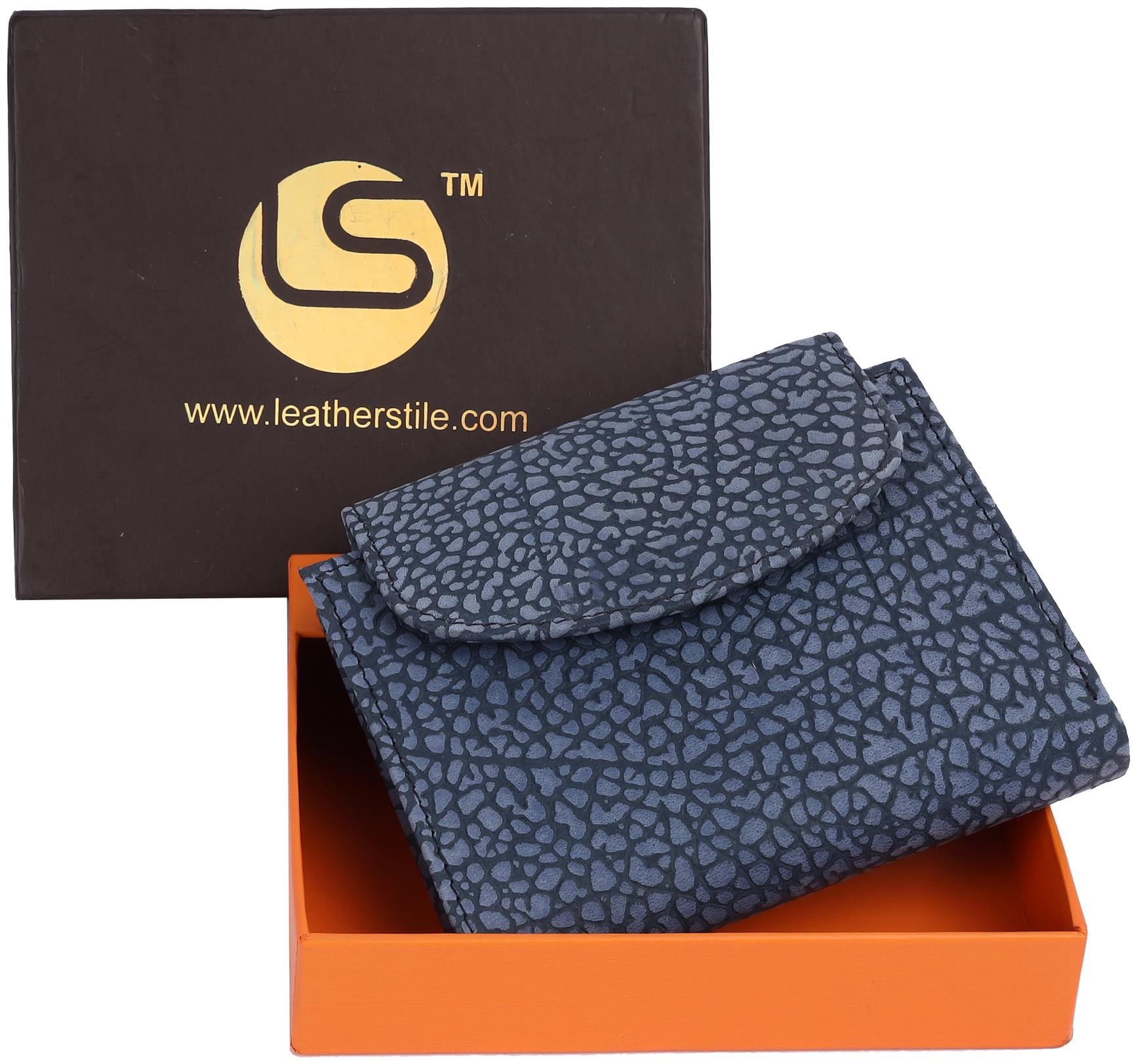 

Leatherstile Women Blue Leather Wallet