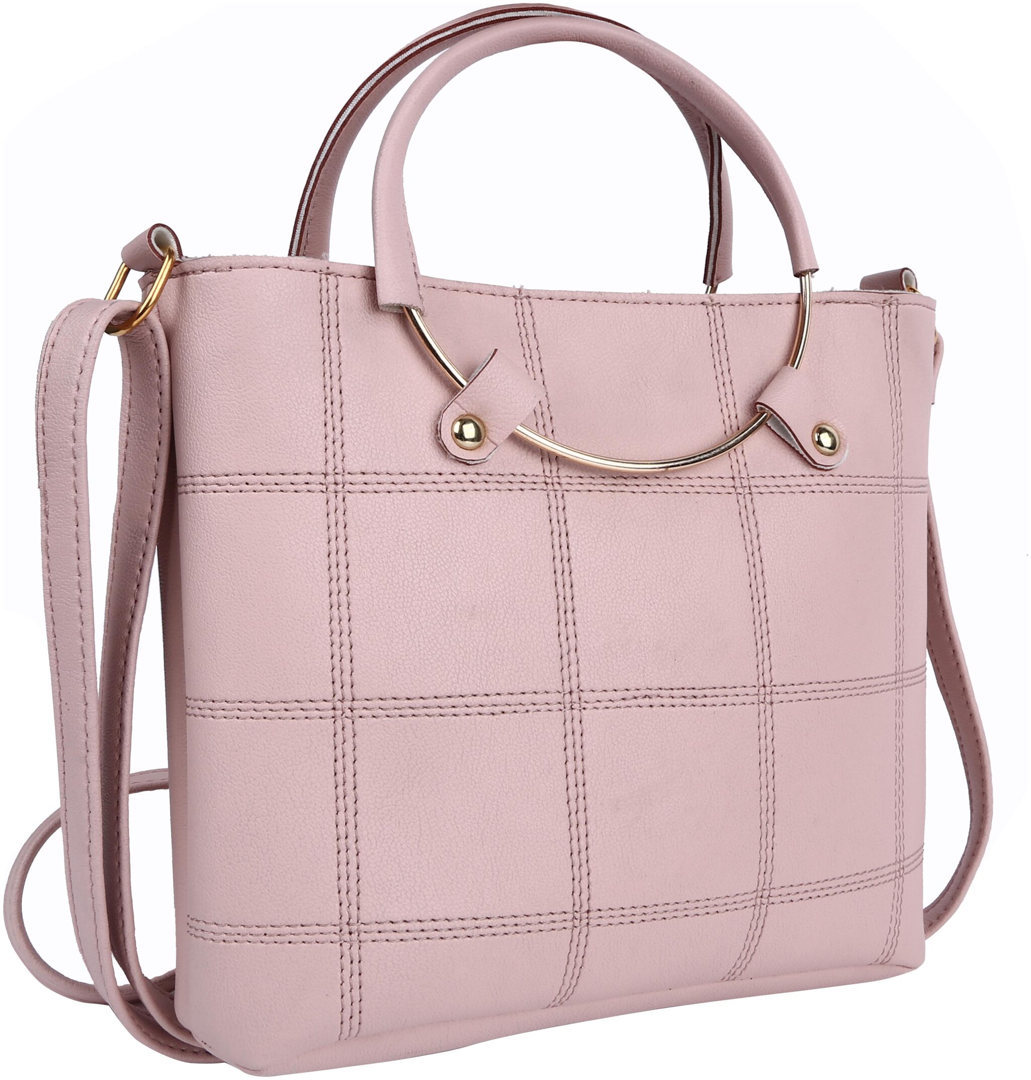 

Leatherstile Magenta Faux Leather Solid Sling Bag