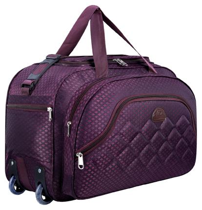 

Leatherworld Water-Resistant Luggage Travel Duffel Bag with Roller wheels Duffel Bag