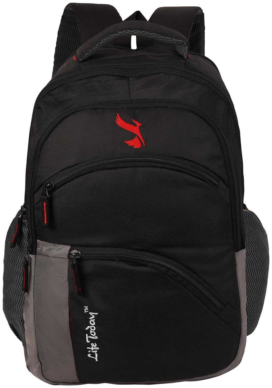 

Life Today Black Polyester Backpack