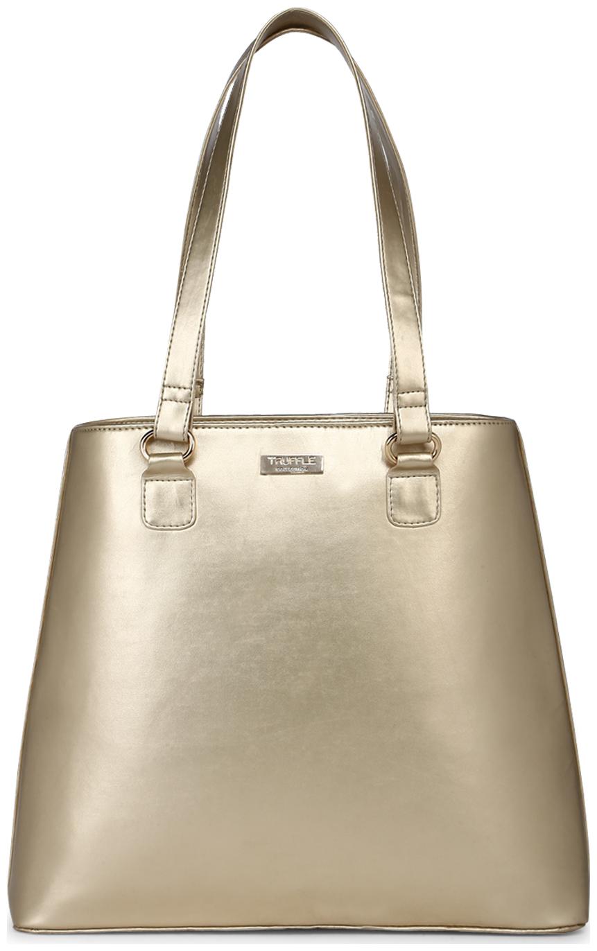 

Truffle Collection Women Solid PU - Tote Bag Gold
