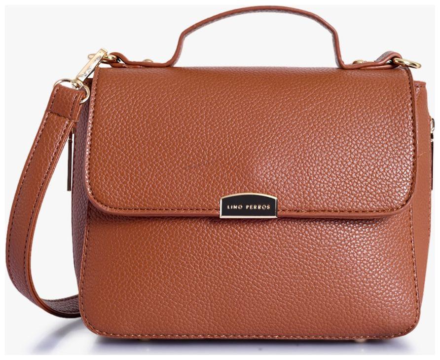 

Lino Perros Women Solid Leather - Sling bag Brown