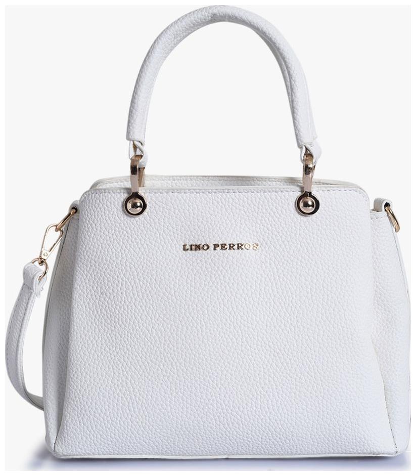

Lino Perros Synthetic Women Handheld bag - White