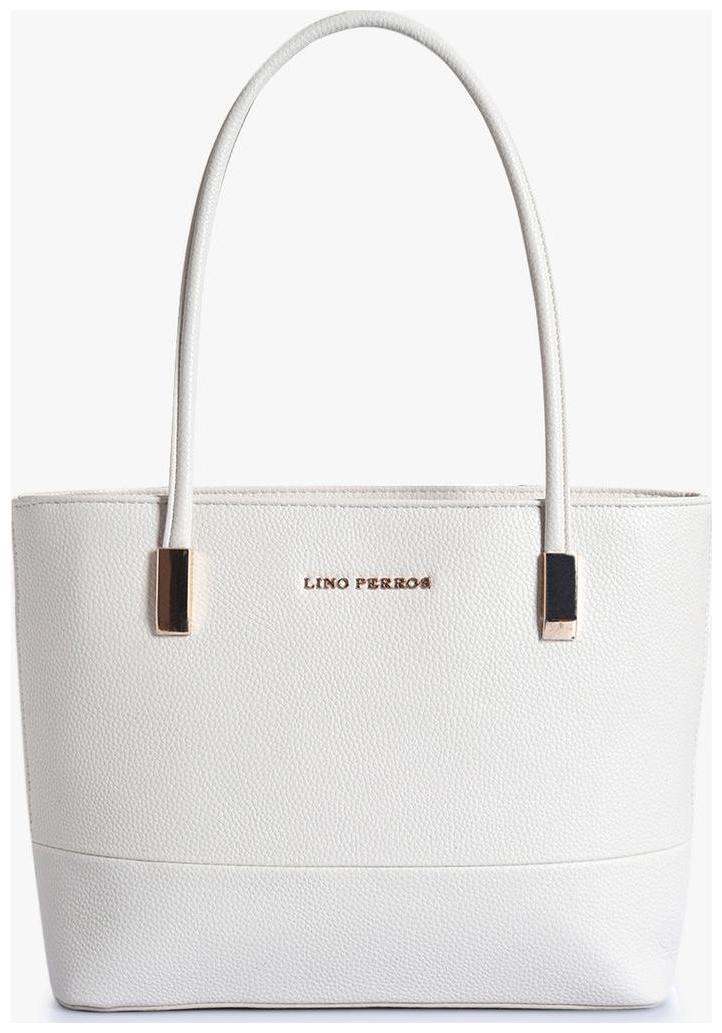 

Lino Perros Synthetic Women Handheld bag - White