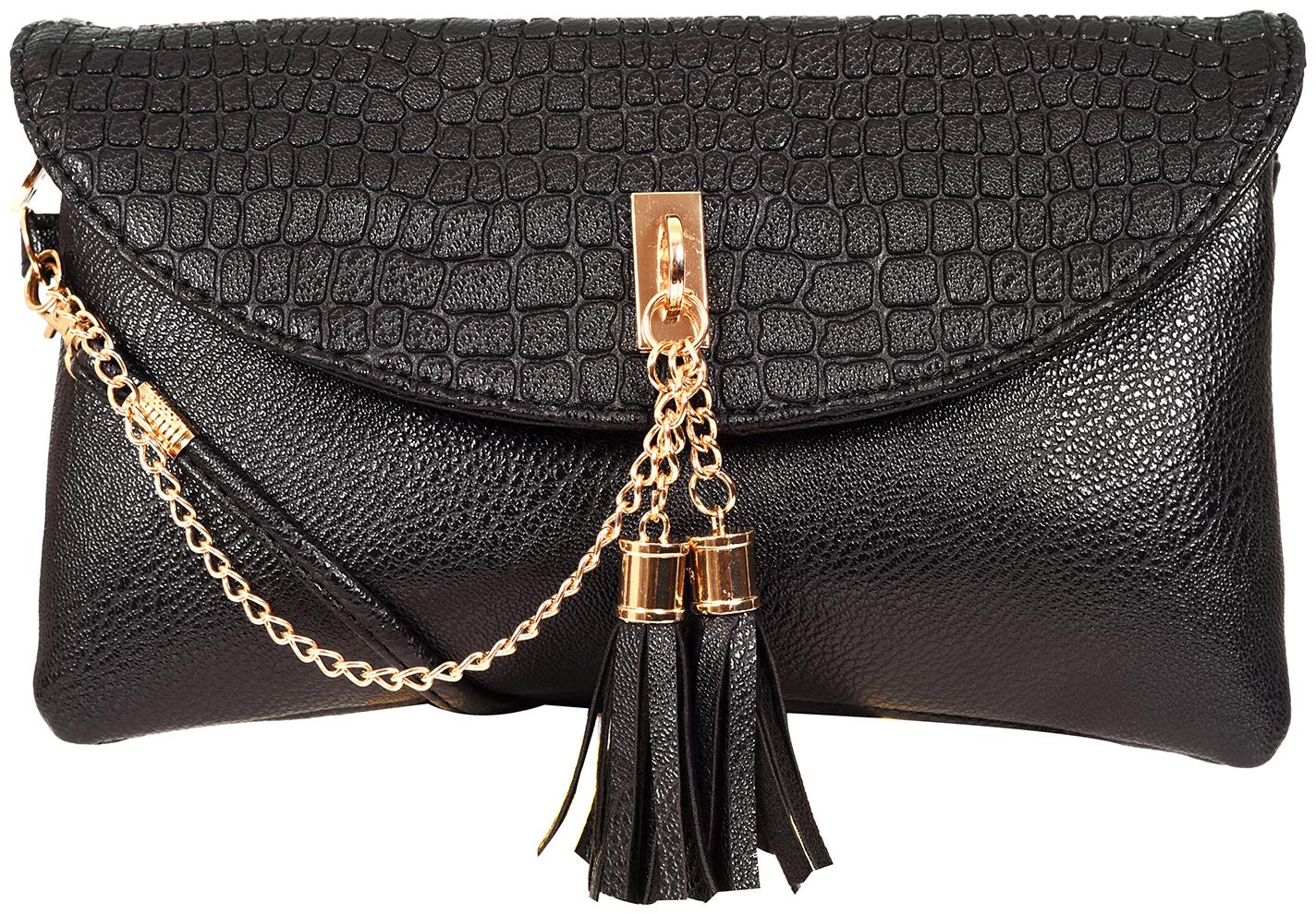 

Lino Perros Black Coloured Sling Bag