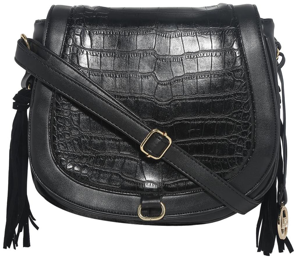 

Lino Perros BLACK color Sling Bags