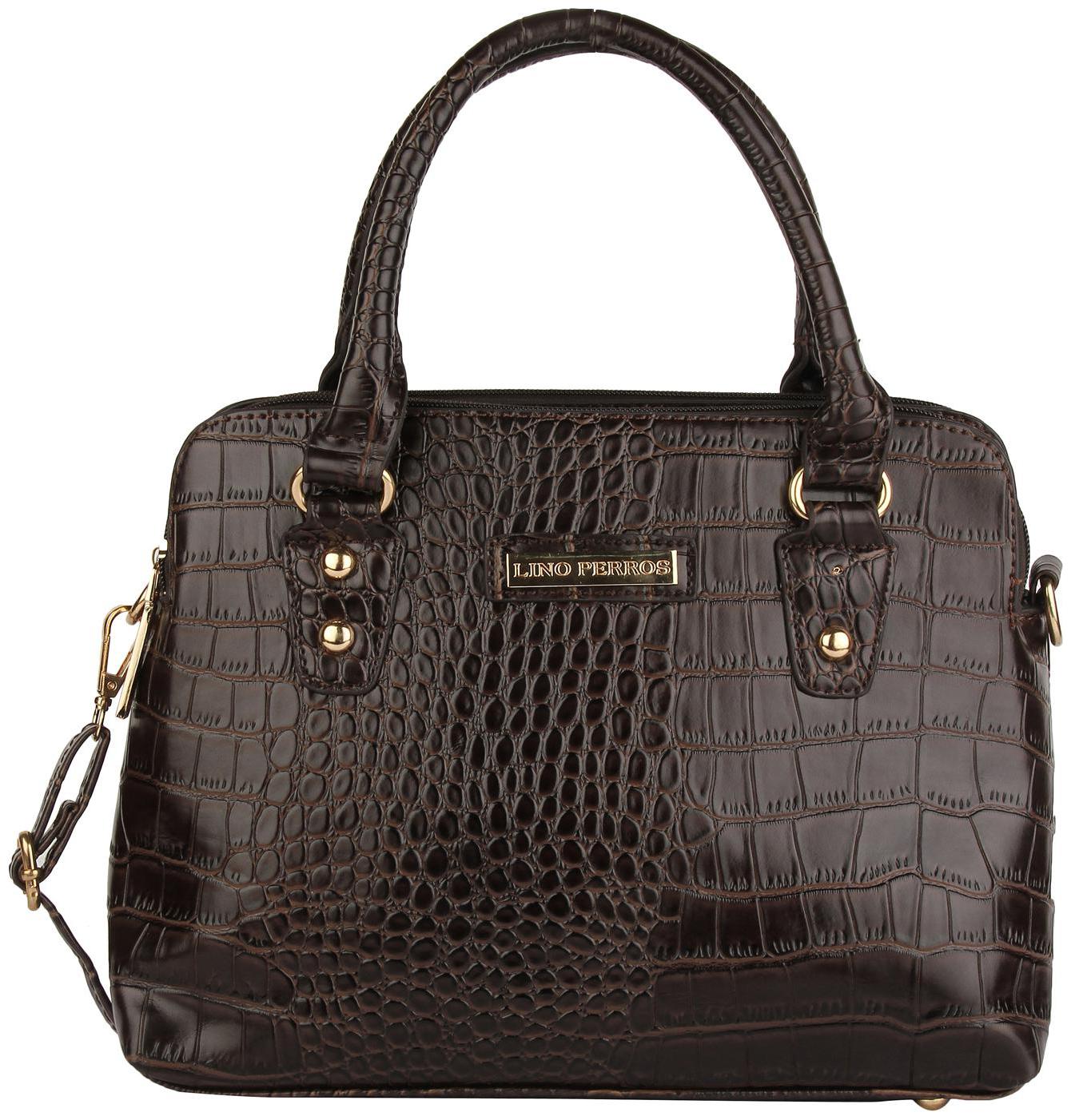 

Lino Perros Faux Leather Women Handheld bag - Brown