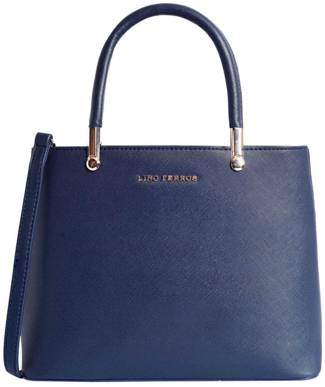

Lino Perros Faux Leather Women Satchel - Blue