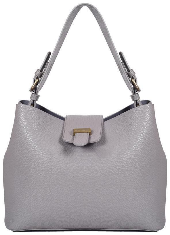 

Lino Perros Faux Leather Women Handheld bag - Grey