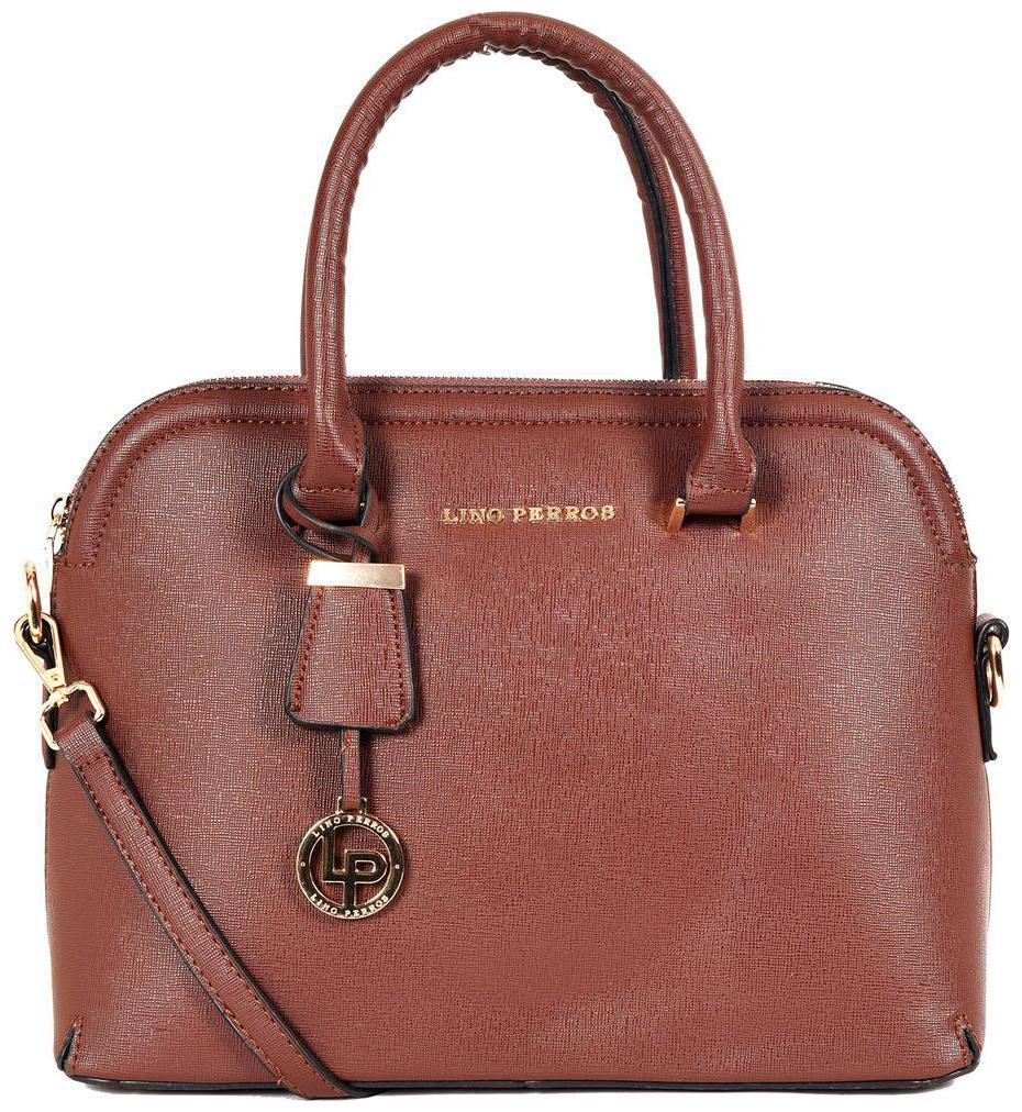 

Lino Perros Faux Leather Women Handheld bag - Brown