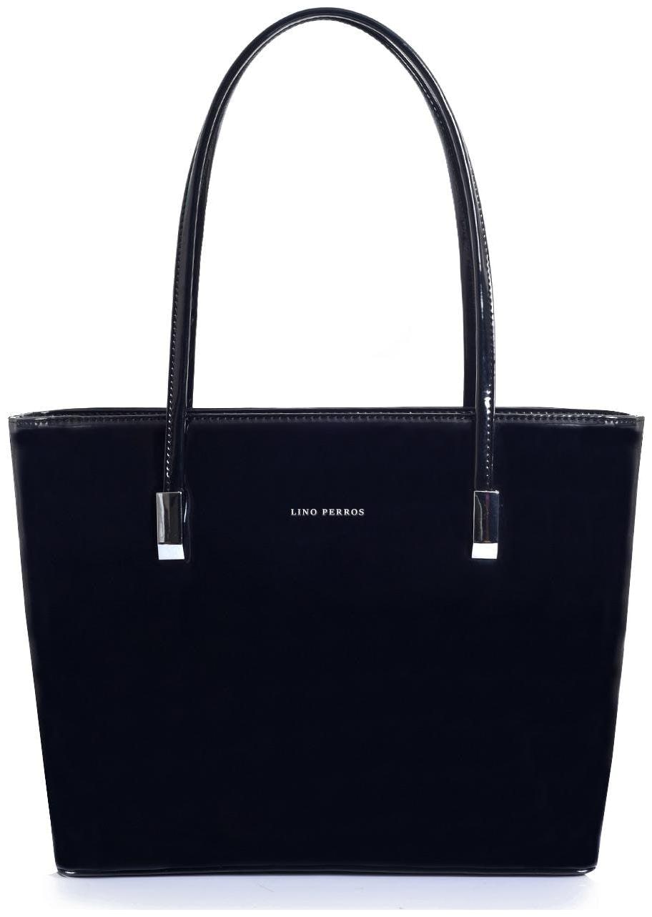 

Lino Perros Faux Leather Women Handheld bag - Black
