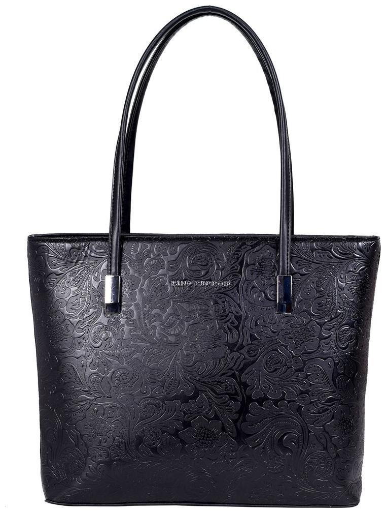 

Lino Perros Faux Leather Women Handheld bag - Black