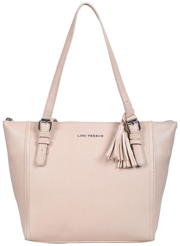 

Lino Perros Faux Leather Women Handheld bag - Beige