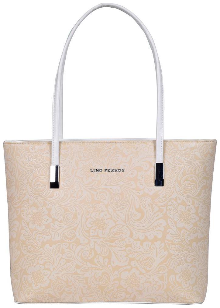

Lino Perros Faux Leather Women Handheld bag - White