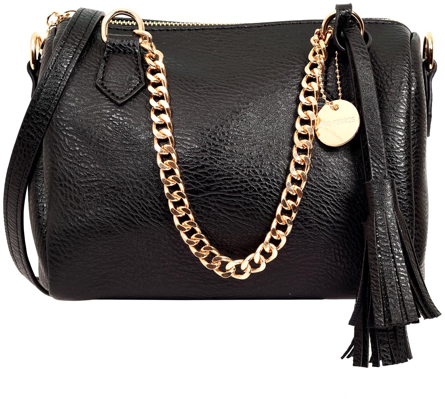 

Lino Perros Black Coloured Satchel Bag