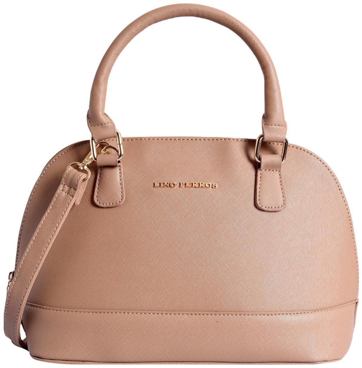 

Lino Perros Faux Leather Women Satchel - Beige