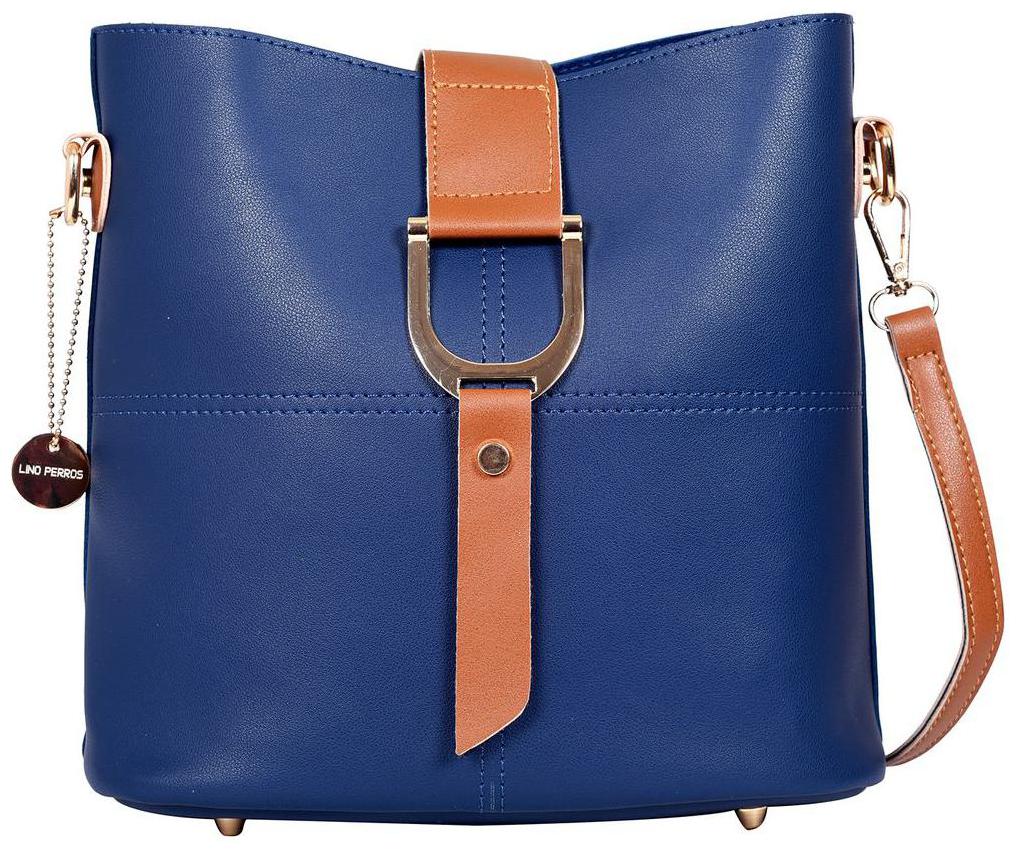 

Lino Perros Faux Leather Women Handheld bag - Blue