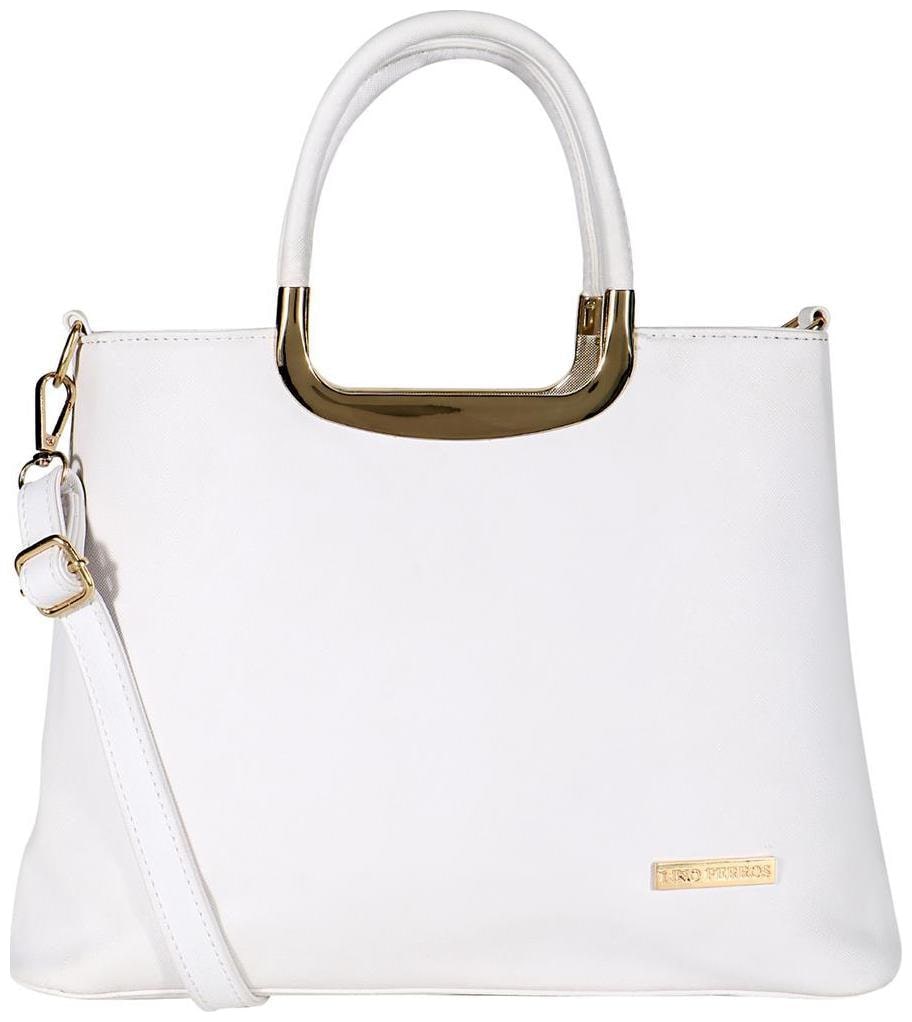 

Lino Perros Faux Leather Women Handheld bag - White