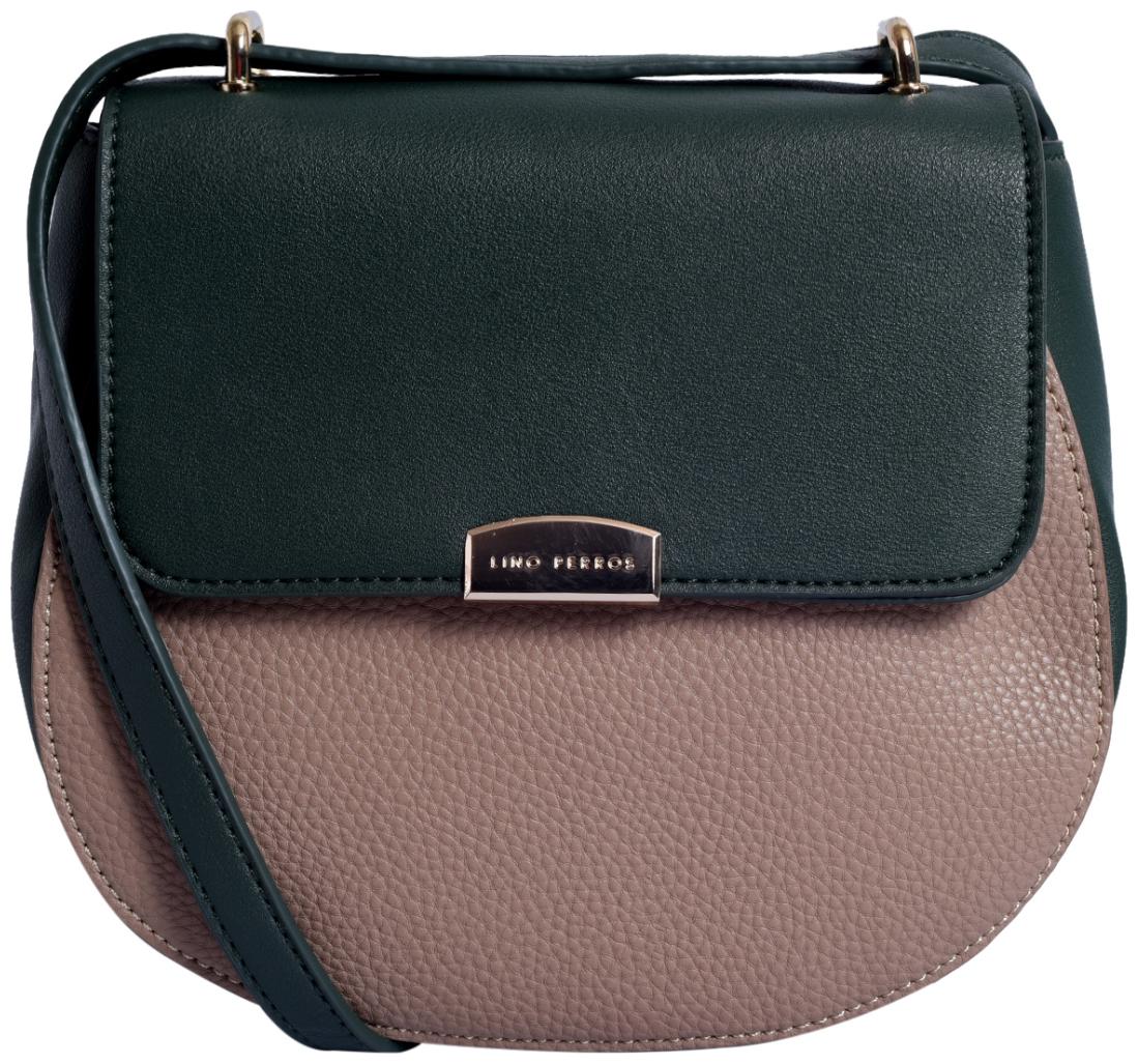 

Lino Perros Womens Green-beige Sling bag