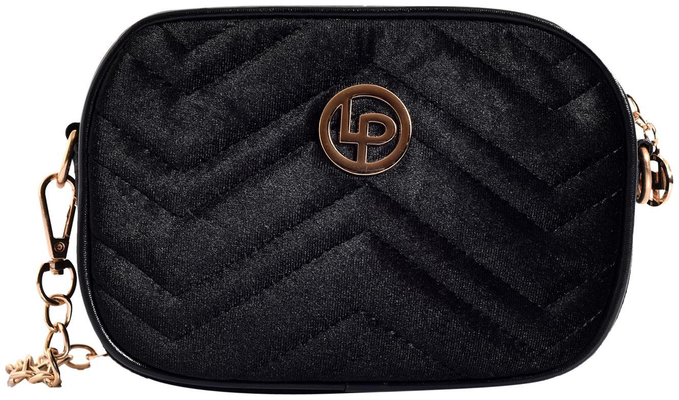 

Lino Perros Women Solid Faux Leather - Sling bag Black