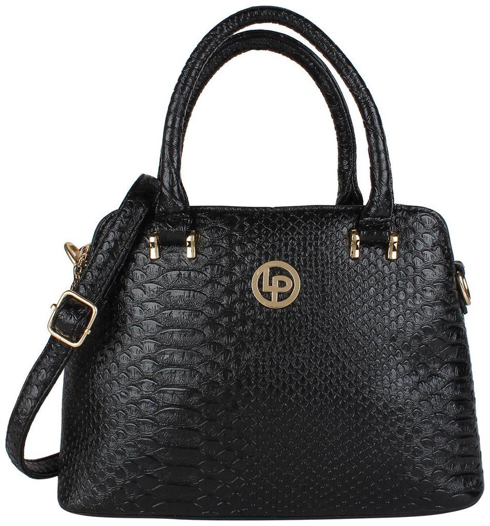 

Lino Perros Faux Leather Women Handheld bag - Black