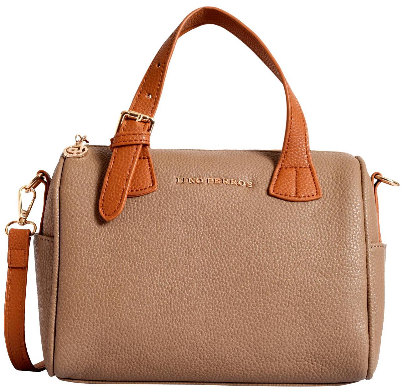 

Lino Perros Faux Leather Women Handheld bag - Beige