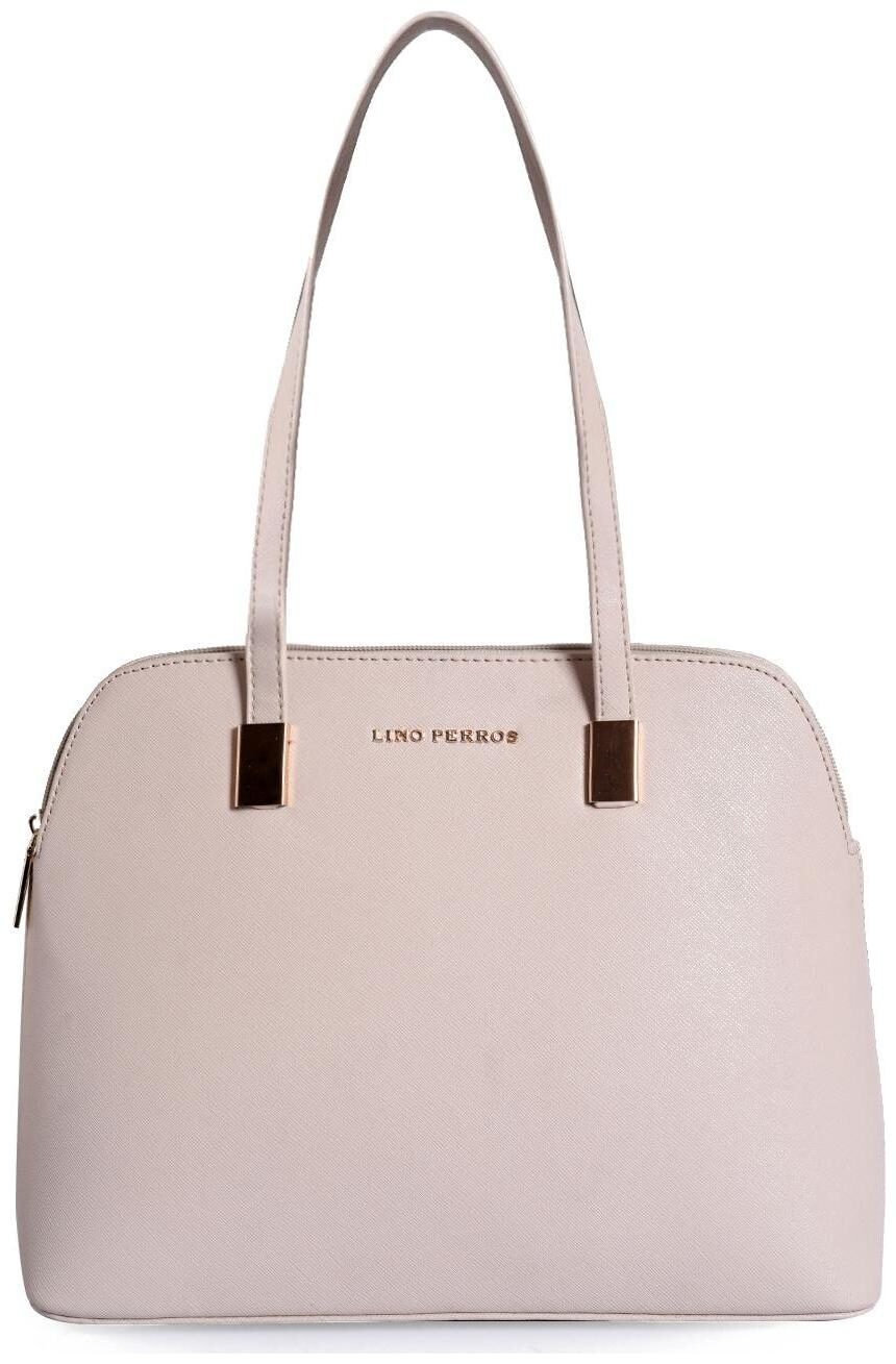 

Lino Perros Faux Leather Women Satchel - Beige