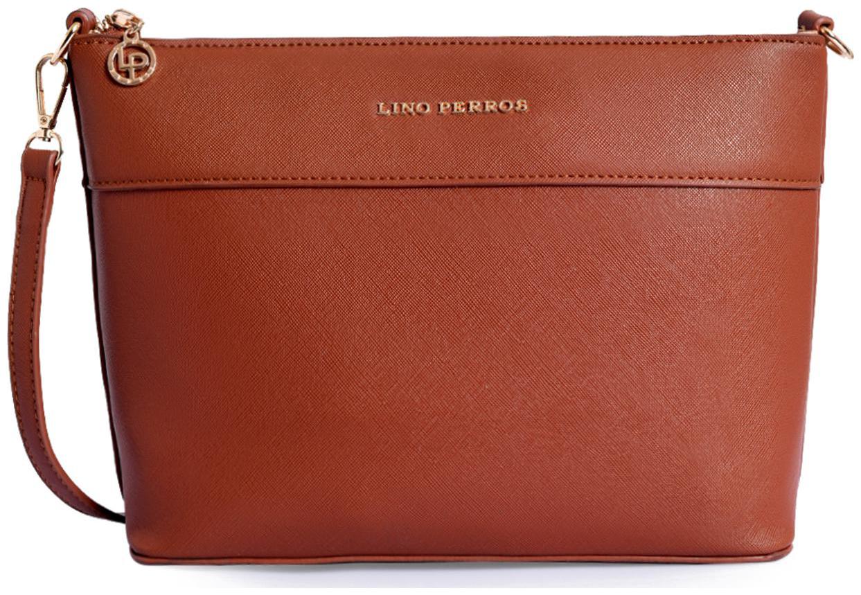 

Lino Perros Faux Leather Women Handheld bag - Brown