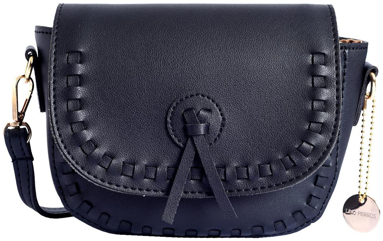 

Lino Perros Women Faux Leather Shoulder Bag - Black