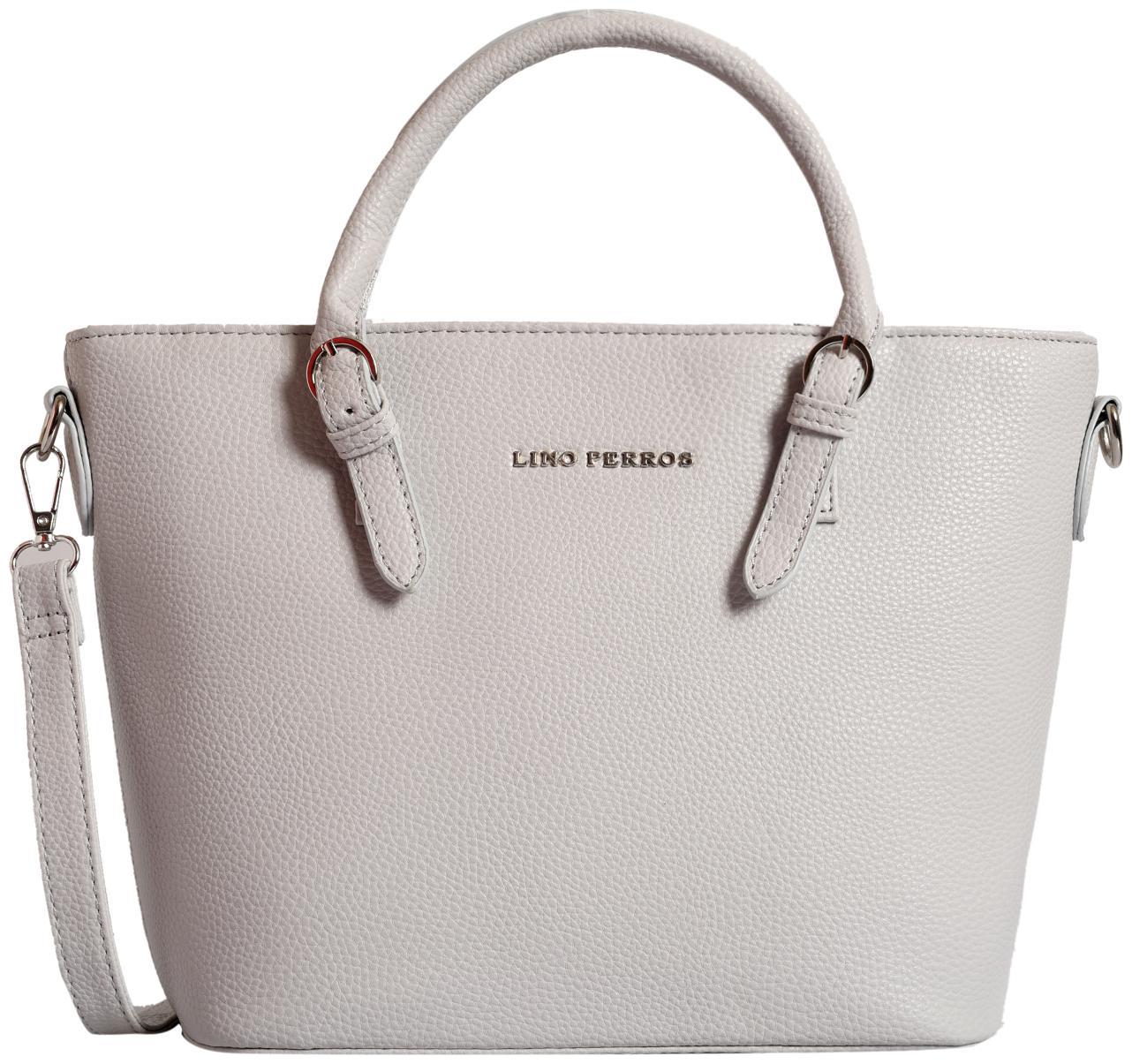 

Lino Perros Faux Leather Women Satchel - Grey