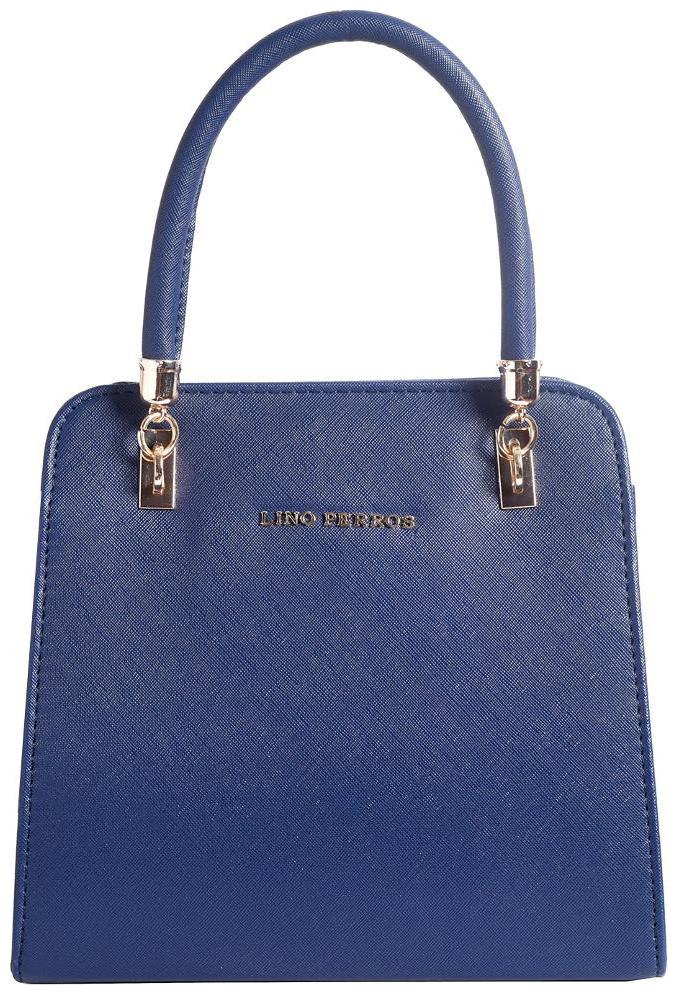 

Lino Perros Faux Leather Women Handheld bag - Blue
