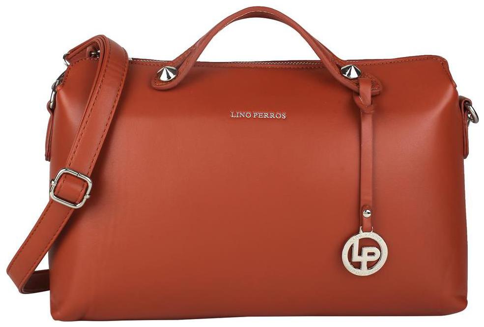 

Lino Perros Faux Leather Women Handheld bag - Brown