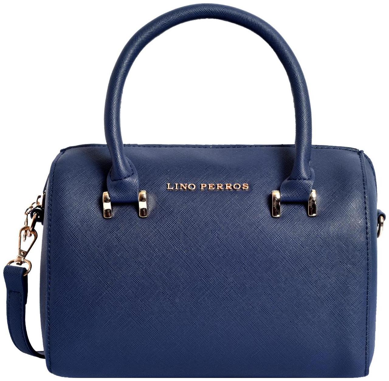 

Lino Perros Women Faux Leather Satchel - Blue