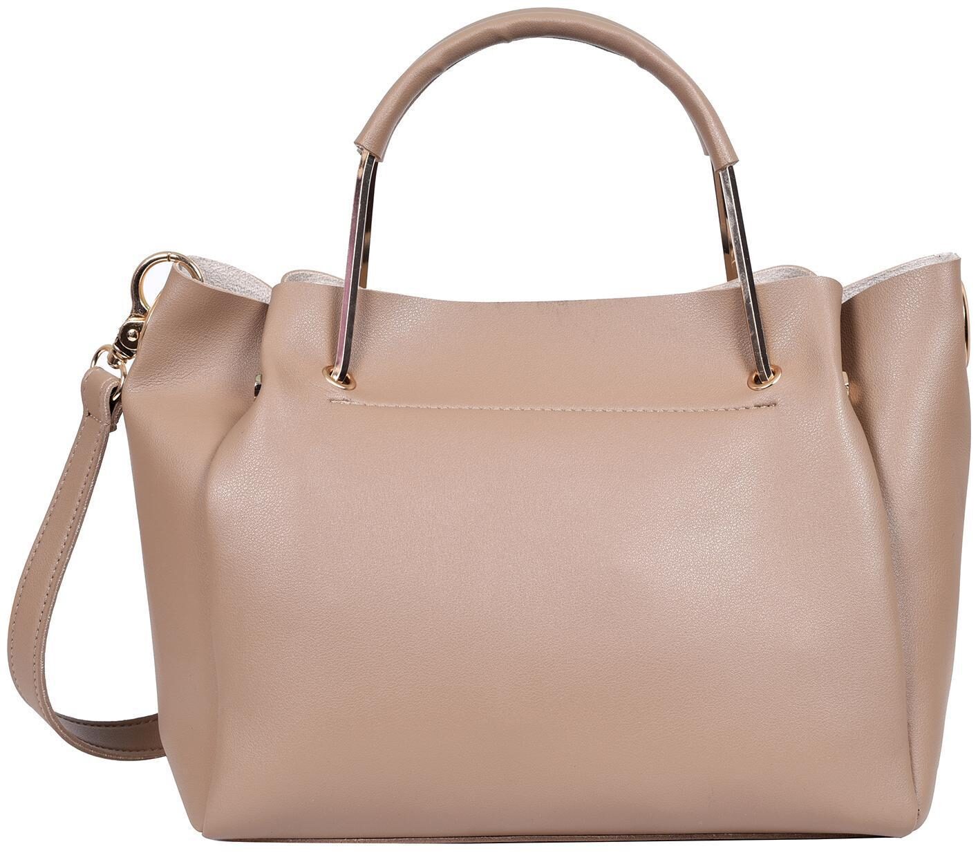

Lino Perros Faux Leather Women Handheld bag - Beige