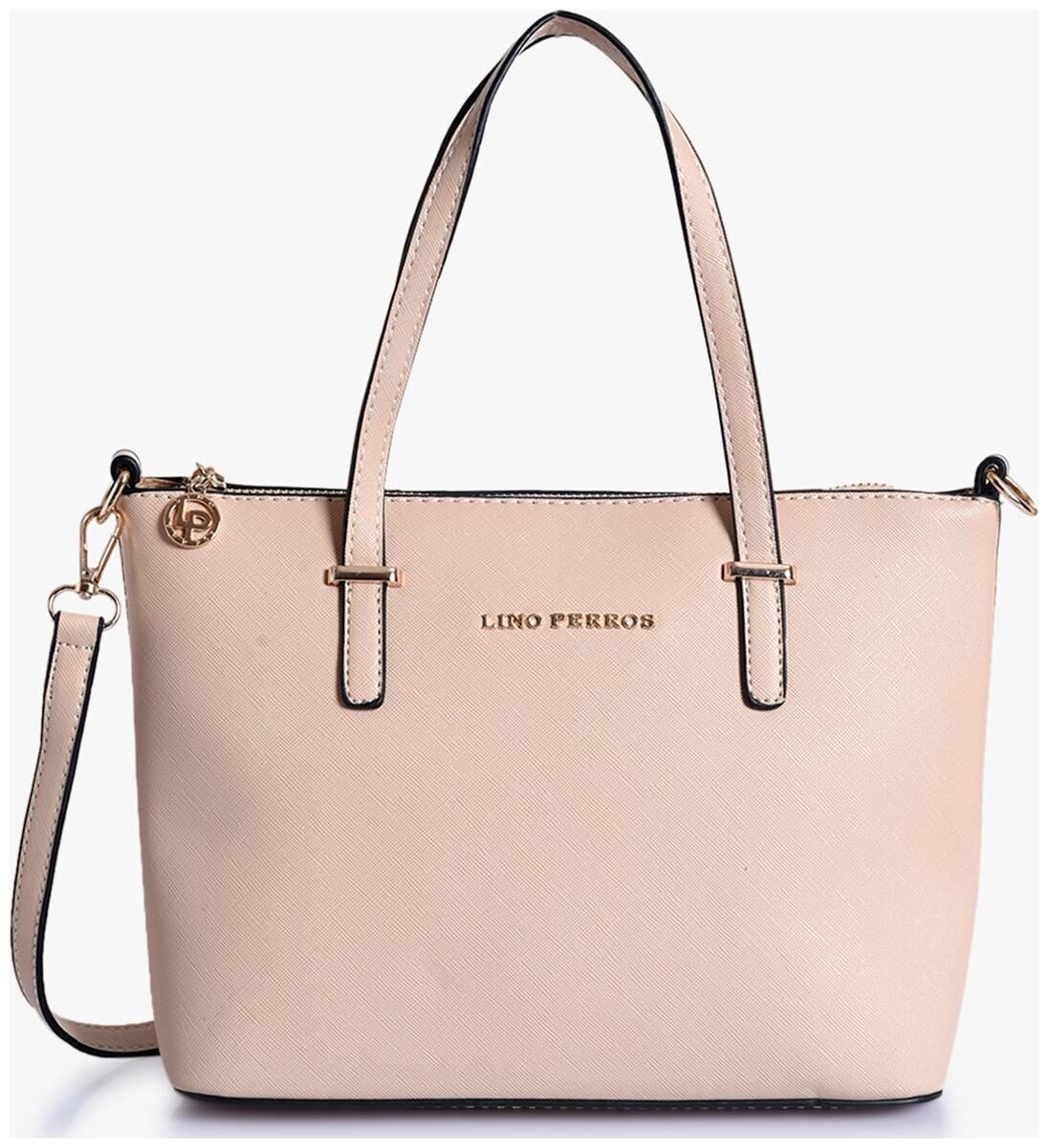 

Lino Perros Faux Leather Women Shoulder bag - Beige