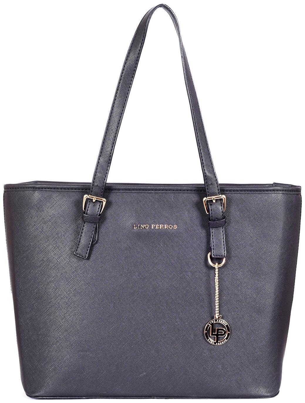 

Lino Perros Faux Leather Women Shoulder bag - Black