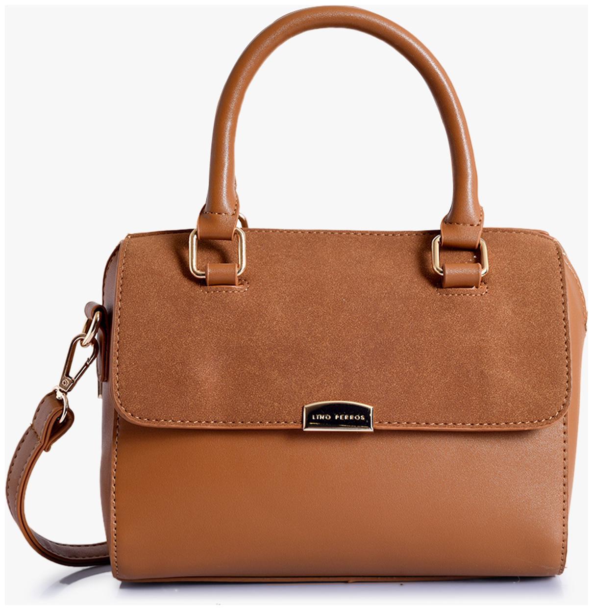 

Lino Perros Faux Leather Women Satchel - Brown