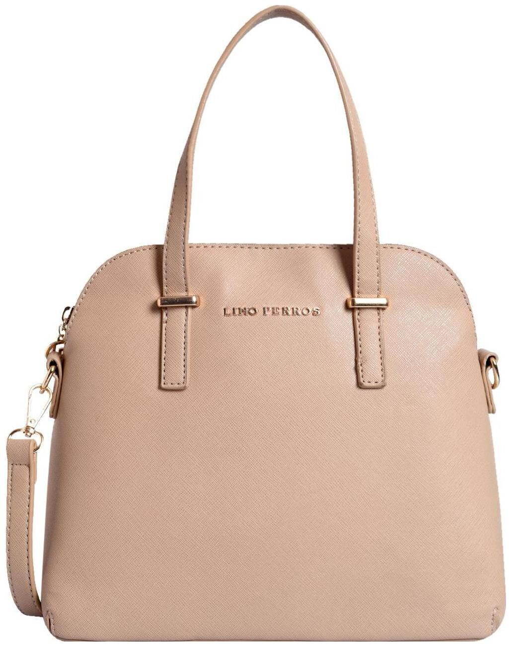

Lino Perros Faux Leather Women Handheld bag - Beige