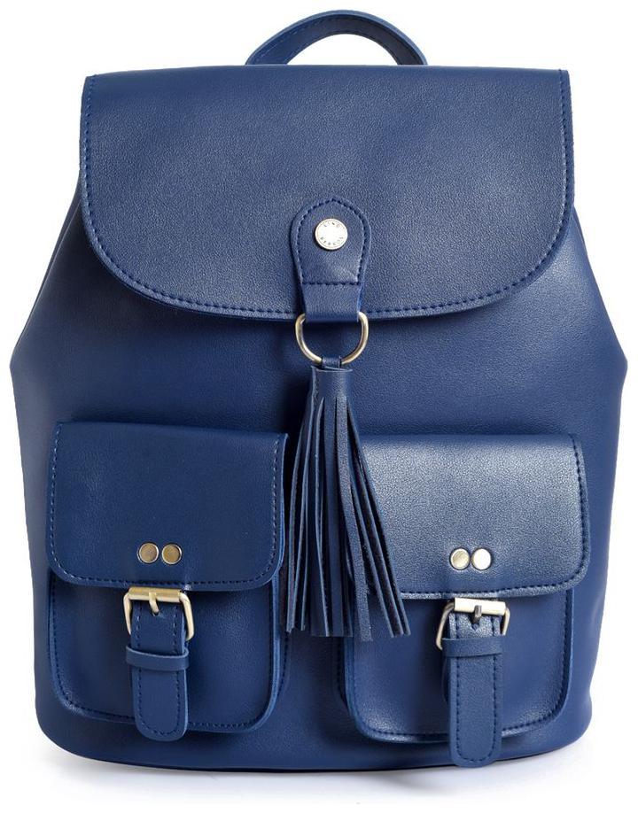 

Lino Perros Blue Leather Backpack
