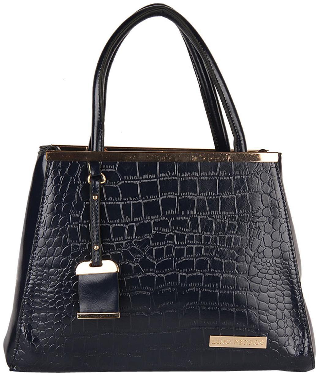 

Lino Perros Faux Leather Women Handheld bag - Black