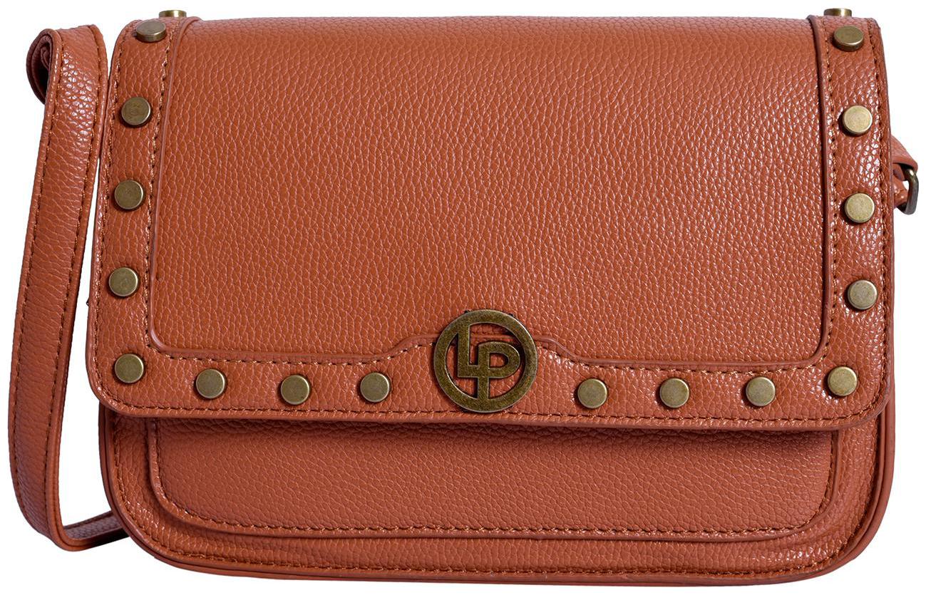 

Lino Perros Women Solid Faux Leather - Sling bag Tan